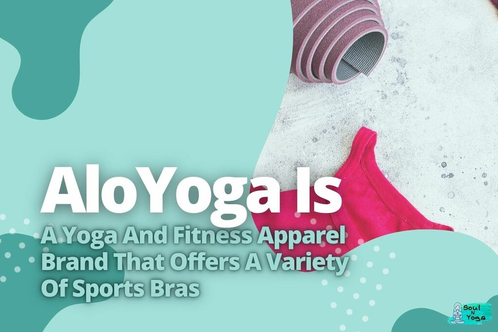 A pink sports bra next to a yoga mat