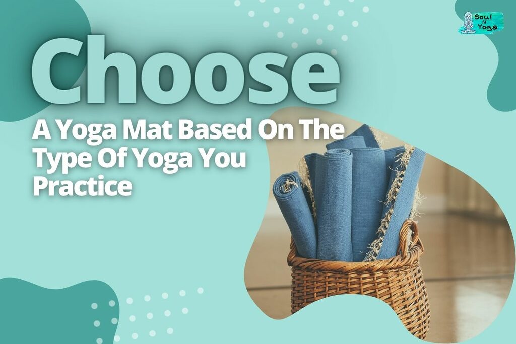 Few yoga mats in a bamboo basket
