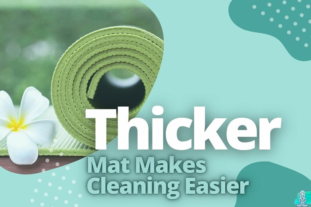 a thick green yoga mat