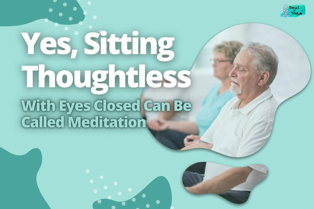 A few elderly people meditating