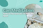 Two people meditating by sleeping in a meditation studio
