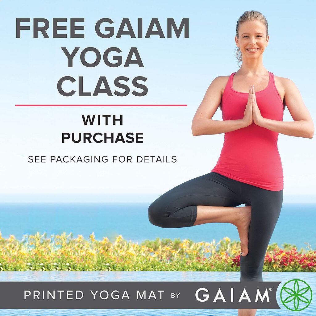 gaiam print yoga mat review